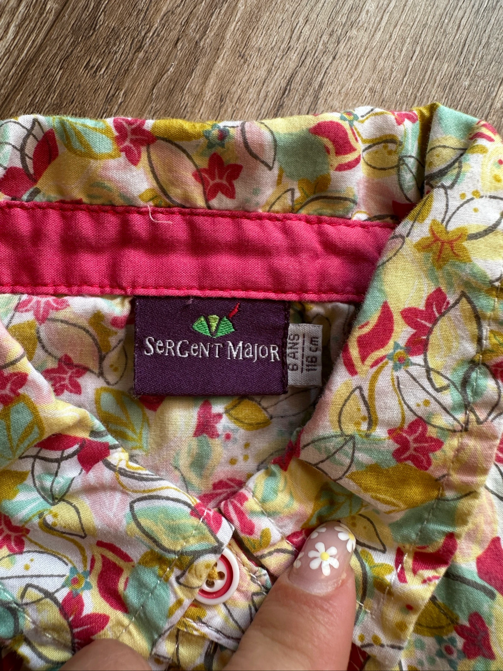 🌸 Sergent Major Set – Floral Blouse & Ruffled Skirt – 6 Years – photo 4